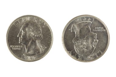 dollar, cent, money, metal coins