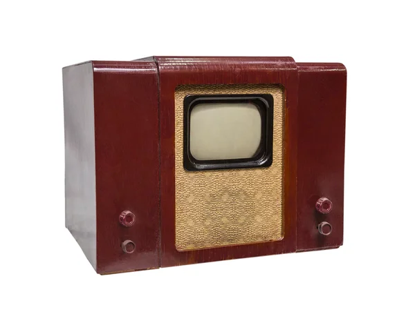 Old Soviet television, closeup — Stock Photo, Image