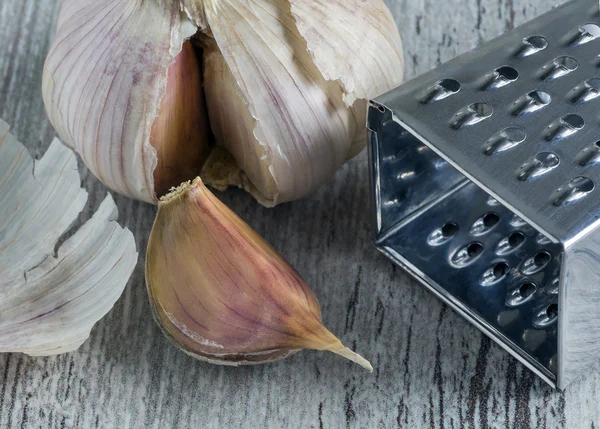 Garlic. top view — Stock Photo, Image