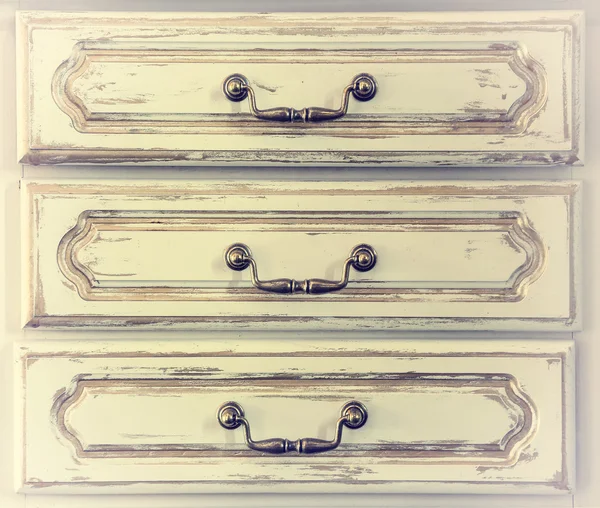 Στήθος των συρταριών, ένα θραύσμα, vintage, retro — Φωτογραφία Αρχείου