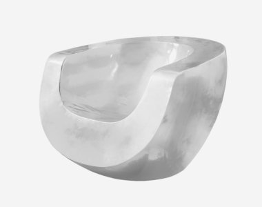 gri plastik sandalye