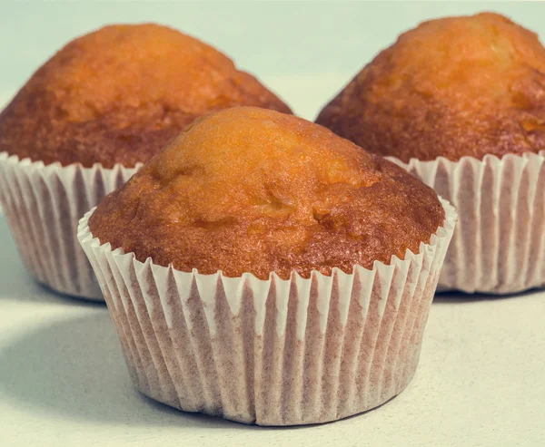 Söta muffins, närbild — Stockfoto