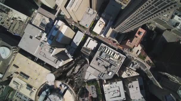Atlanta Aerial V355 Vista Vertical Sobrevoando Centro Cidade Ensolarado Novembro — Vídeo de Stock