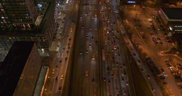Atlanta Aerial V520 Nahezu Vertikale Ansicht Auf Dem Weg Von — Stockvideo