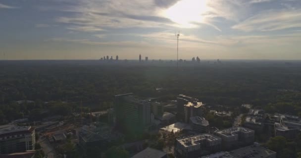 Atlanta Aerial V554 Vue Panoramique Sur Cdc Emory University Avec — Video