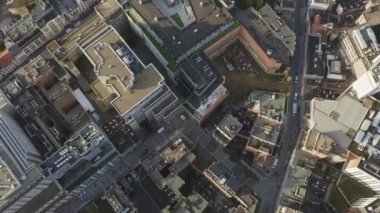 Antwerp Belçika Hava V23 dikey görüntüsü Diamant ilçesi üzerinde uçuyor - Kasım 2019