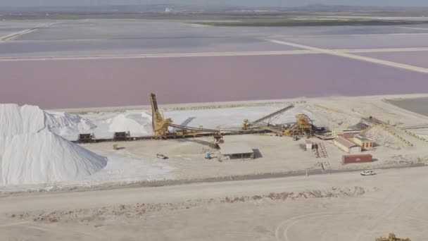 Bonaire Caribbean Netherlands Antenn V17 Panning Runt Cargill Salt Works — Stockvideo