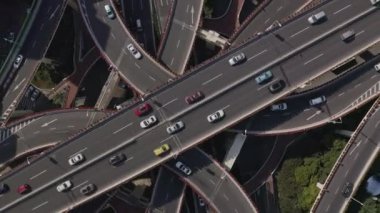 Şangay Çin Hava Yolları v105 Kuzey Güney Yükseltilmiş Yol Kavşağı - Ekim 2018