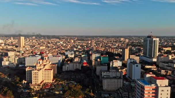 Havana Cuba V51 Vista Panorâmica Paisagem Urbana Hotel Água Abril — Vídeo de Stock