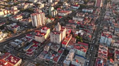 Havana Küba v57 Birdseye tarihi eser ve anıt ile Eski Havana manzarası - Nisan 2018