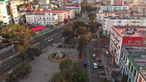 Habana Cuba V59 Vista Panorámica Vida Callejera Habana Vieja Abril — Vídeos de Stock