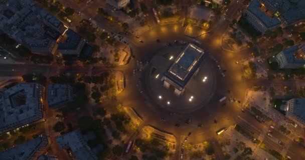 Paris France Aerial V57 Vertikální Rotace Výhledem Ptačí Perspektivy Nad — Stock video