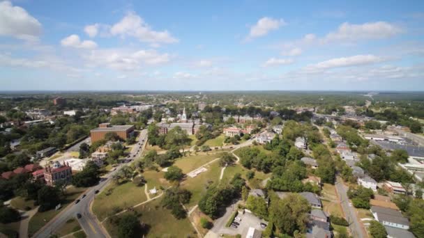 Macon Georgia Aerial Létání Nízko Kolem Mercer University School Law — Stock video