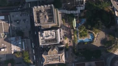 Hong Kong Havayolları V76 Merkez Bölgeye alçaktan uçuyor dikey olarak bakıyor - Şubat 2017