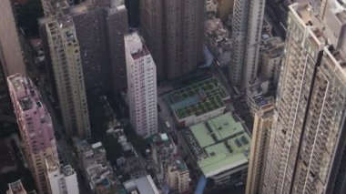 Hong Kong Havacılık v221 Kapalı Kuşbakışı Tai Ping Shan bölgesinde uçuyor - Şubat 2017