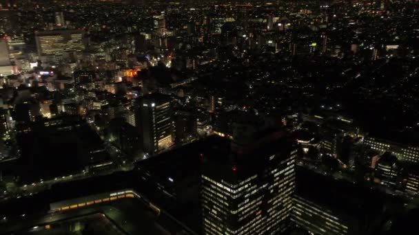 Tóquio Japão Aerial V108 Birdseye Vista Voando Sobre Área Shibuya — Vídeo de Stock