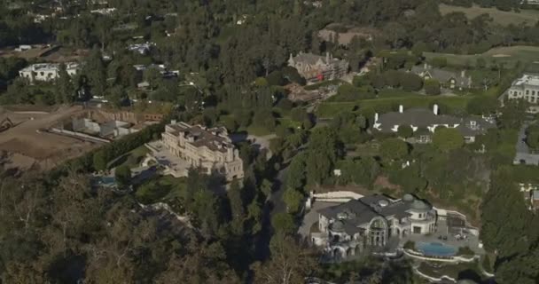 Los Angeles Aerial V209 Widok Lotu Ptaka Posiadłości Holmby Hills — Wideo stockowe