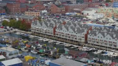 Portland Havacılık v18 Rıhtım Rıhtımı 'nın Panoramik kuş gözü - Ekim 2017