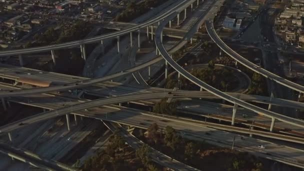 Los Angeles Aerial V254 Panning Birdseye Detail Von 105 110 — Stockvideo