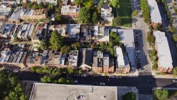 Baltimore Maryland Aerial V17 Πετώντας Μέσω Της Γειτονιάς Montgomery Στο — Αρχείο Βίντεο