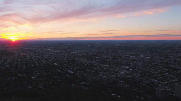 Montreal Quebec Aerial V15 Latanie Nad Centrum Panning Widokiem Zachód — Wideo stockowe