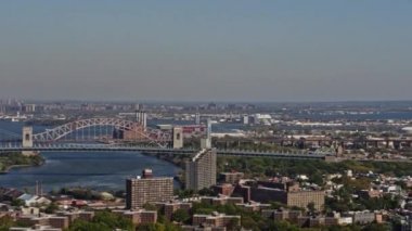 New York Havayolları v136 Ditmars Steinway 'in Astoria şehir manzarası - Ekim 2017