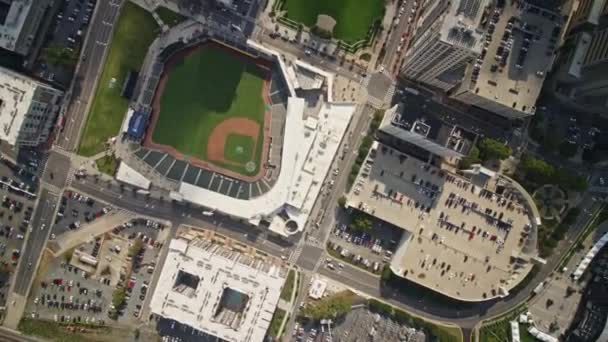 Charlotte North Carolina Aerial Vertical Details Stadiums 2017 — 비디오