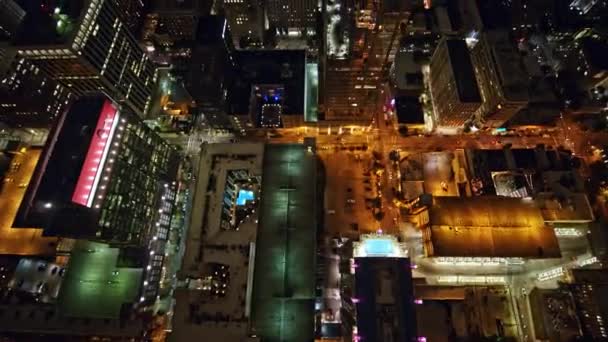 Raleigh North Carolina Aerial Birdseye Podróżuje Wysokich Budynkach Śródmieścia Październik — Wideo stockowe