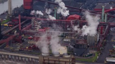 Hamilton Endüstriyel Sektörü Ontario Havacılık v19 Endüstriyel Sektör çevresindeki buhar bulutları - Ekim 2017