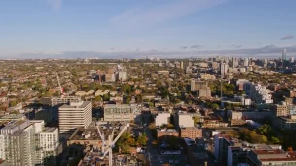 토론토 온타리오 Aerial V29 Short Fly Fashion District Alexandra Park — 비디오