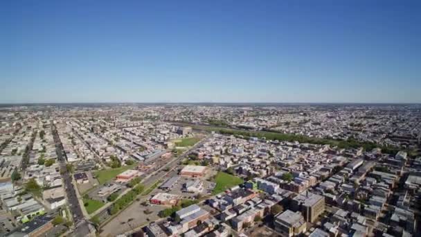 Philadelphia Pennsylvania Luchtfoto V20 Panoramisch Uitzicht Het Stadsgezicht Rond Olde — Stockvideo