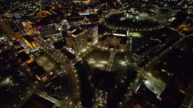 Providence Rhode Island Havacılık v4 Gece Kuşbakışı Capitol Binası - Ekim 2017