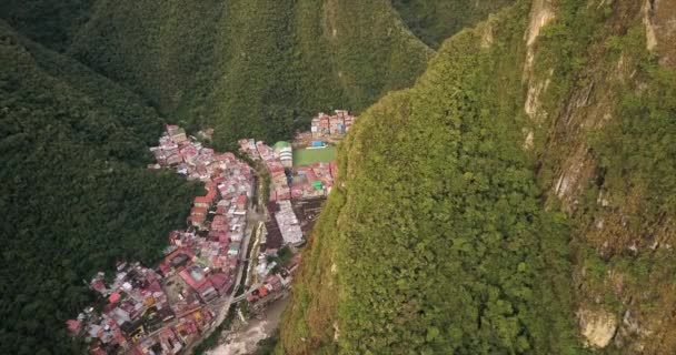 Aguas California Peru Aerial V10 Пролетающий Высоко Над Городами Апрель — стоковое видео