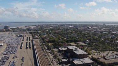 Charleston Güney Carolina Havayolları v66 Rıhtım ve liman etrafında dönüyor - Ekim 2017