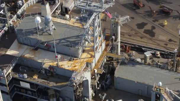 Charleston South Carolina Aerial V94 Birdseye View Ship Details Chirk — 비디오