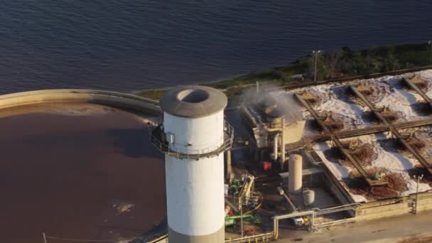 Charleston South Carolina Aerial V109 Birdseye Detailní Pohled Papírenskou Věž — Stock video