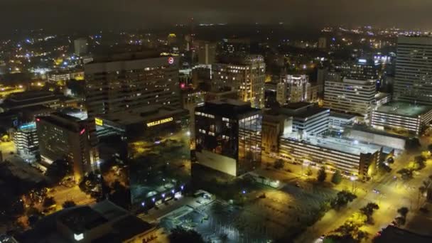 Columbia South Carolina Aerial Birdseye Ascendendo Vista Vertical Sobre Edifícios — Vídeo de Stock