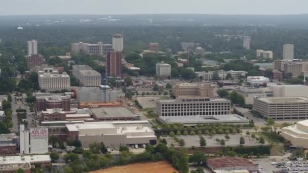Columbia South Carolina Aerial V21 Paisaje Urbano Birdseye Cerca Arena — Vídeos de Stock