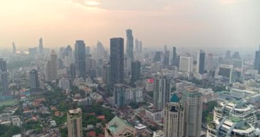 Bangkok Tayland Havacılık v5 Yüksek kuş bakışı Thung Maha Mek şehir manzarası - Mart 2018