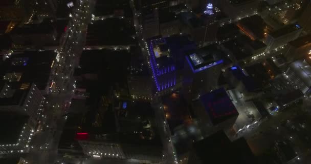 New Orleans Louisiana Aerial V13 Verticaal Naar Omkeren Panning Van — Stockvideo