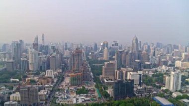 Bangkok Tayland Havacılık V76 Panoramik şehir manzarası ve park manzarası - Mart 2018