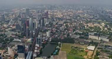 Bangkok Tayland Hava V110 Phaya Tayland Şehir Manzarası - Mart 2018