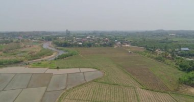 Thung Pi Tayland Havacılık V11 Tarım ürünlerinin panoramik görüntüsü - Mart 2018