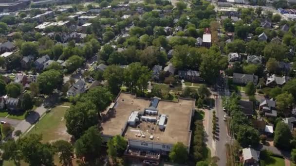 Norfolk Virginia Aerial V15 Birdseye Της Γειτονιάς Της Δυτικής Γάνδης — Αρχείο Βίντεο