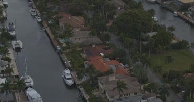 Fort Lauderdale Florida Havayolları, Fort Lauderdale 'deki Yedi Ada' nın kuşbakışı görüntüsü - DJI Inspire 2, X7, 6k - Mart 2020