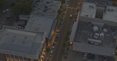 Şehir merkezinin Tampa Florida Havacılık v53 kuşbakışı görüntüleri, tarihi Ybor şehrinin alanı - DJI Inspire 2, X7, 6k - Mart 2020