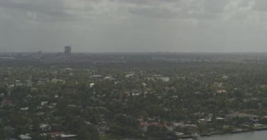 Hollywood Florida Havacılık V4 göl kenarındaki sahil ve Atlantik Okyanusu 'nun üzerinden 2, X7, 6k - 6 Mart 2020