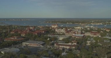 St. Augustine Florida Havacılık v1 flagler kolej kampüsü ve çevre bölgeleri - DJI Inspire 2, X7, 6k - Mart 2020