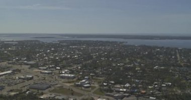 Panama City Florida Havacılık V3, şehir merkezinin ve Panama Kanalı 'nın sağ kanadı DJI Inspire 2, X7, 6k - Mart 2020