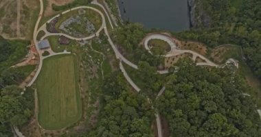Atlanta Georgia Havacılık V623 Batı Yakası Rezerv Parkı ve ufuk çizgisi - DJI Inspire 2, X7, 6k - Temmuz 2020